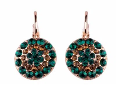 Mariana Women's Deep Forest Earrings In Green / Amber