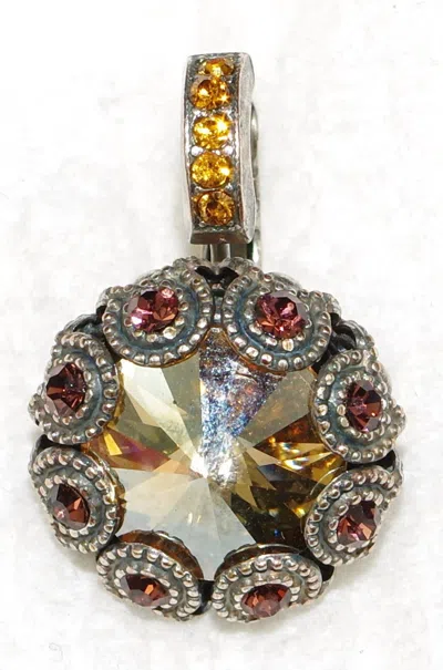 Mariana Women's Dream Xoxo Earrings In Topaz / Brown In Orange