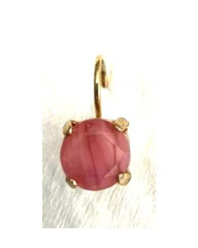 Mariana Women's Drop Earring In Pink In Gold