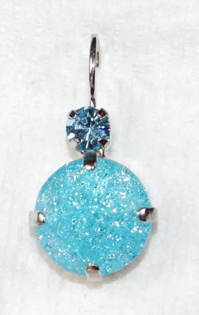 Mariana Women's Drop Earrings In Blue Ice In Pink
