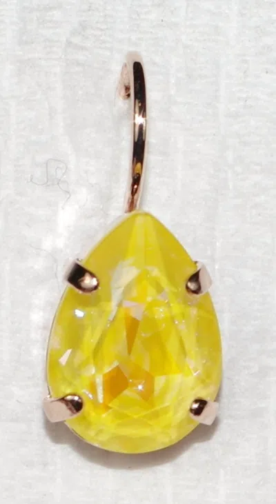 Mariana Women's Drop Earrings In Yellow In Pattern