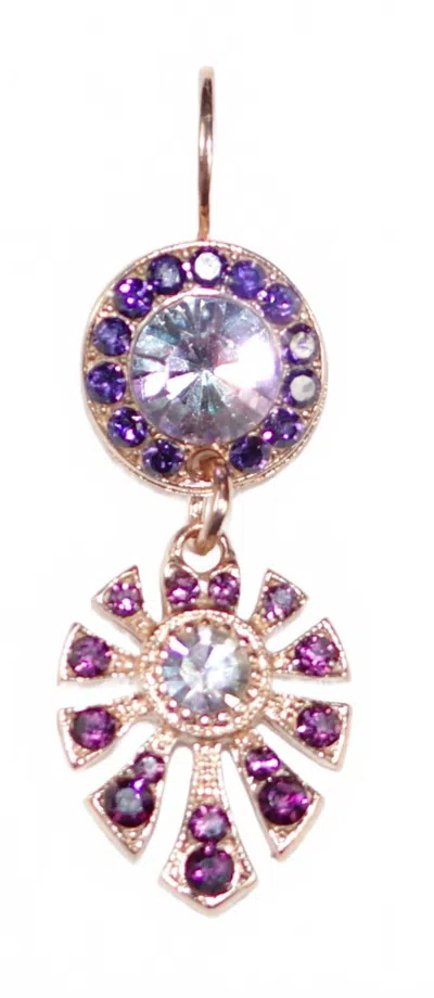 Mariana Women's Dunaway Wildberry Earrings In Lavender / Purple In Metallic