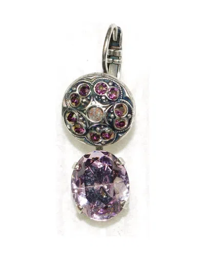 Mariana Women's Elizabeth Earrings In Pink / Grey / Lavender In Metallic