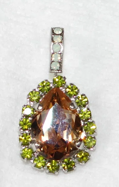 Mariana Women's Evergreen Earrings In Amber/ Green/ White In Multi
