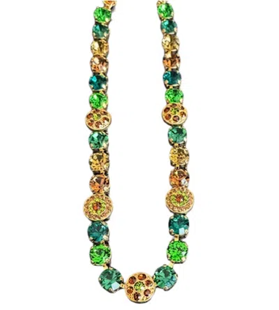 Mariana Women's Evergreen Necklace In Green, Brown, Amber