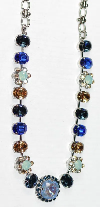 Mariana Women's Fairytale Necklace In Blue, Amber, Pacific In Multi