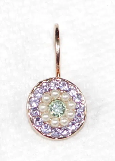 Mariana Women's Mint Chip Earrings In Lavender/ Green/ Pearl In Pattern