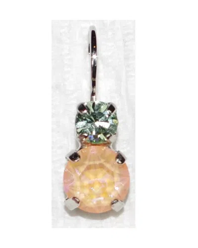 Mariana Women's Monarch Earrings In Orange/ Green