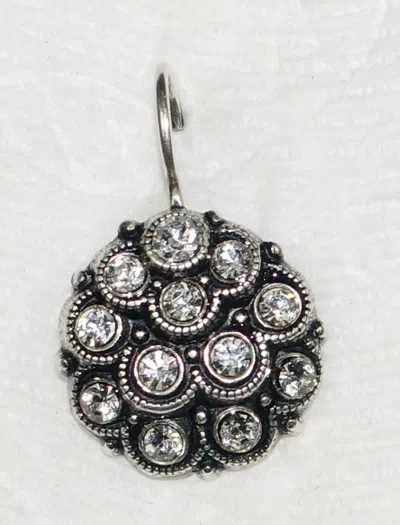 Mariana Women's On A Clear Day Earrings In Clear Stones In Black