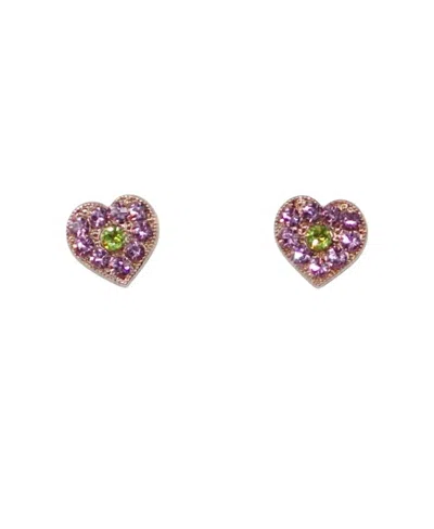 Mariana Women's Parasol Earrings In Pink / Green In Multi