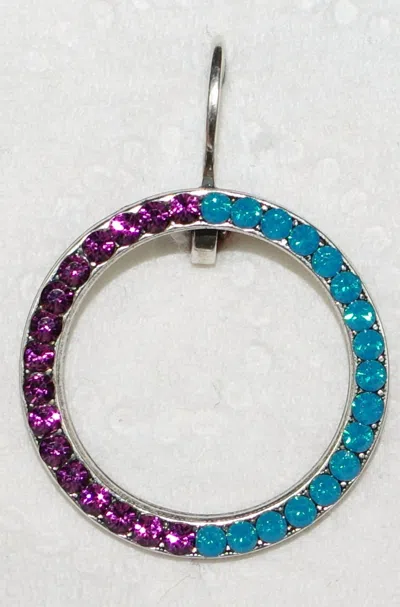 Mariana Women's Peacock Earrings In Purple/ Teal In Blue