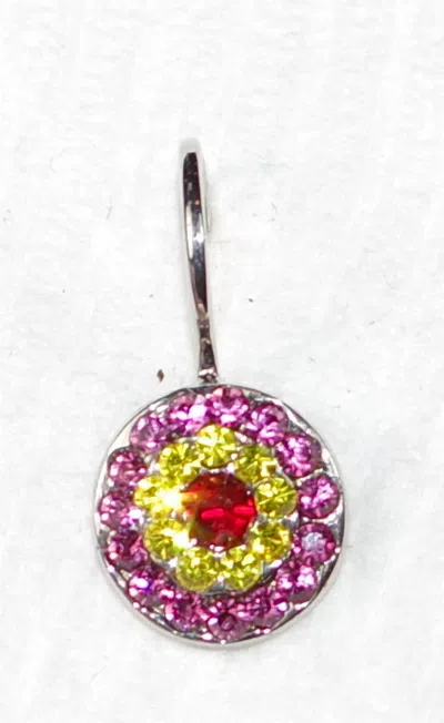 Mariana Women's Pretty Woman Earrings In Red / Yellow/ Fuchsia In Metallic