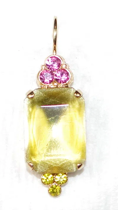 Mariana Women's Pretty Woman Earrings In Yellow / Pink / Green In Multi