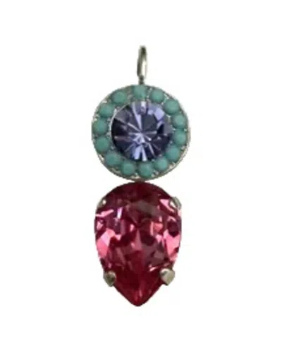 Mariana Women's Rainbow Sherbert Earrings In Blue / Pink/ Purple In Green