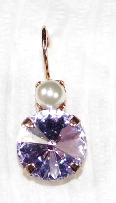 Mariana Women's Romance Earrings In Pear Purple In Multi