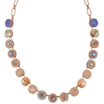 Mariana Women's Rosette Necklace In Desert Rose In Multi