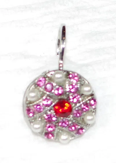 Mariana Women's Roxanne Earrings In Red/ Purple/ Pearl In Pink