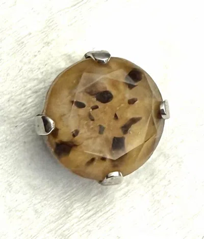 Mariana Women's Studs Earrings In Beige/brown In Gold