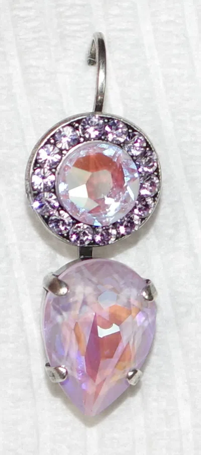 Mariana Women's Sun Kissed Earrings In Lavender In Silver