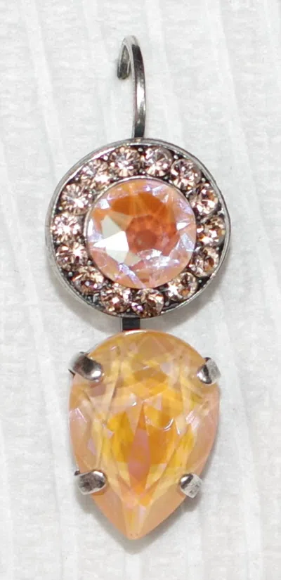 Mariana Women's Sun Kissed Earrings In Peach In Metallic