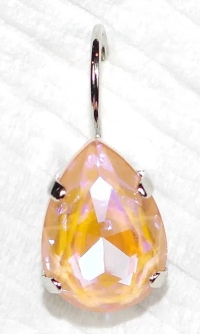 Mariana Women's Sun Kissed Earrings In Peach In Silver