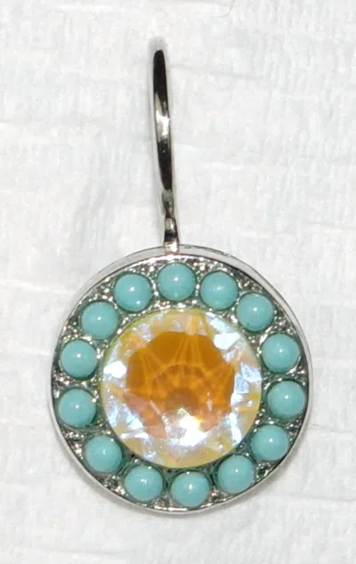 Mariana Women's Sun Kissed Poppy Earrings In Blue / Yellow