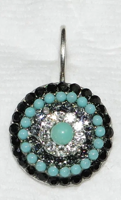 Mariana Women's Zanzibar Starburst Earrings In Clear / Black/ Blue In Green