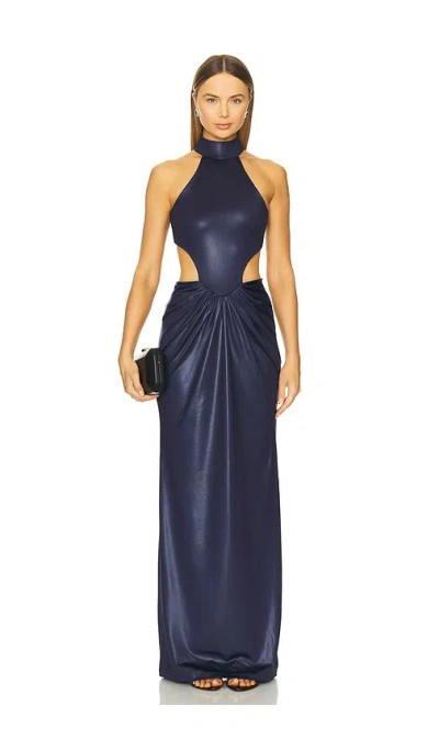 Mariandree Gaitan Corina Dress In Blue