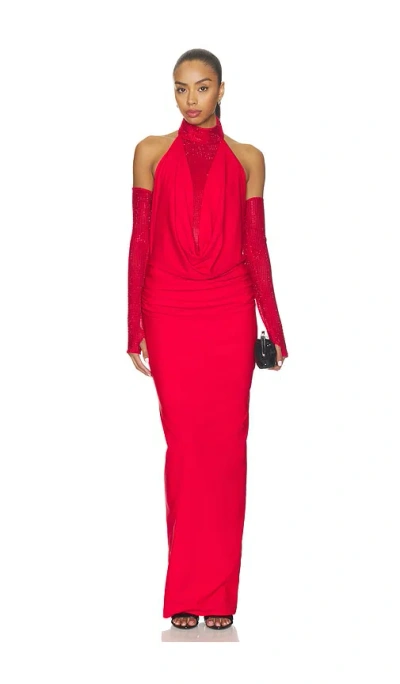 Mariandree Gaitan Lorena Dress In Red