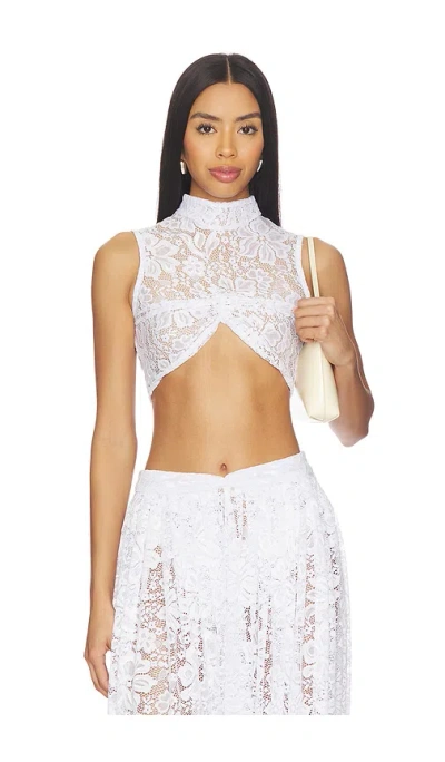 Mariandree Gaitan Maite Top In White