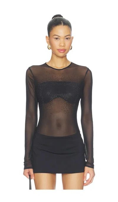 Mariandree Gaitan Vera Bodysuit In Black