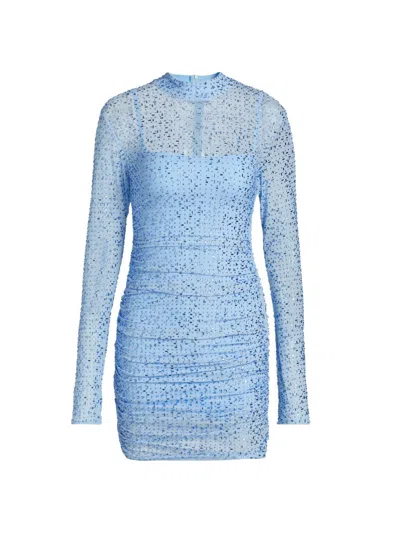 Mariandree Gaitan Women's Claudia Embellished Minidress In Blue