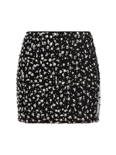 Mariandree Gaitan Women's Mia Crystal-embellished Body-con Miniskirt In Multi