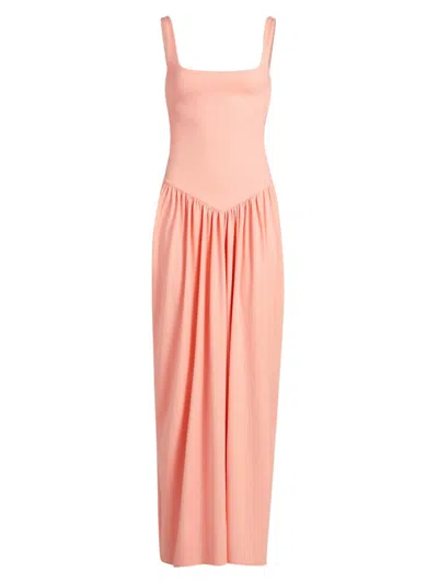 Mariandree Gaitan Women's Viana Pleated Maxi Dress In Orange