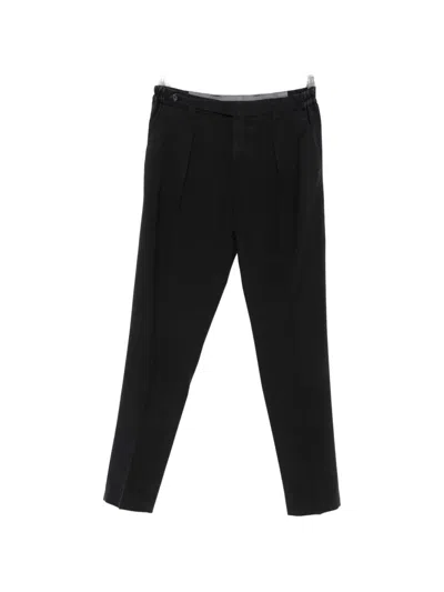 Mariani Pleated-waistband Tailored Trousers In Black