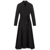 Marianna Déri Women's Black Knitted Wrap Dress In Black