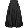 Marianna Déri Women's Black Pleated Cotton Sateen Skirt In Black