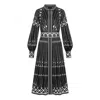 Marianna Déri Women's Black / White Art Deco Shirt Dress Black And White In Multi