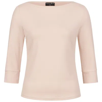 Marianna Déri Women's Brown Top With Boat Neckline Nude
