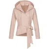 Marianna Déri Women's Brown Wrap Hoodie Nude In Brown