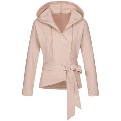 Marianna Déri Women's Brown Wrap Hoodie Nude