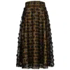 Marianna Déri Women's Gold Sequin Embellished Midi Skirt In Gold