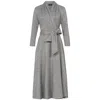 Marianna Déri Women's Grey Knitted Wrap Dress In Grey