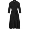 Marianna Déri Women's Jersey Wrap Dress Black In Black