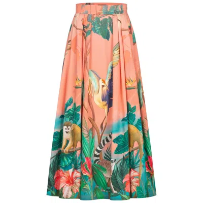 Marianna Déri Women's Jungle Maxi Skirt In Multi