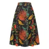 Marianna Déri Women's Orange / Green Evening Gold Midi Skirt In Multi