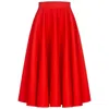 Marianna Déri Women's Red A-line Midi Skirt In Red