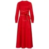 Marianna Déri Women's Red Wool-blend Maxi Dress In Red