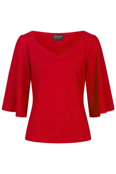 Marianna Déri Women's Sweetheart Neckline Top In Red