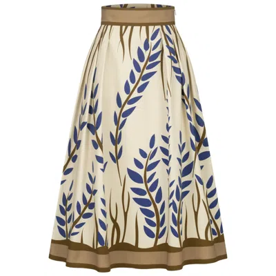 Marianna Déri Women's Vine Print Midi Skirt In Multi